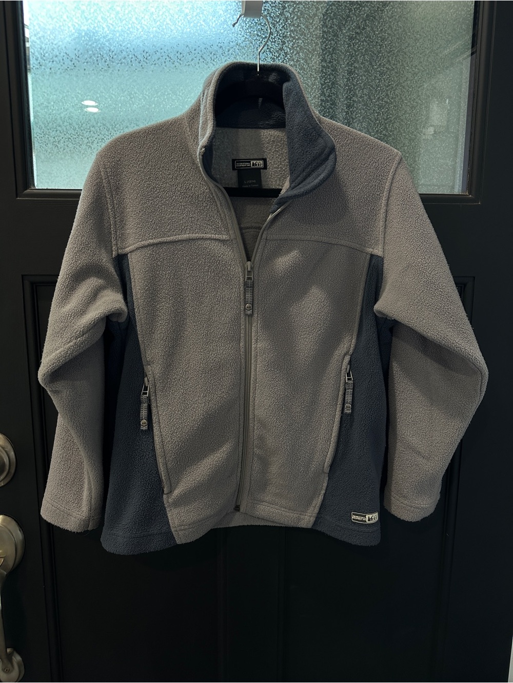 Kids REI Polartec Fleece Zip-Up Jacket Sz L